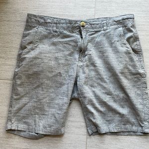 Ezekiel Grey Linen Shorts